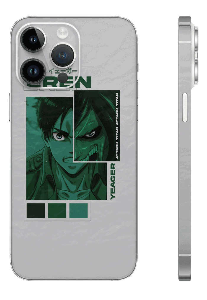 EREN YEAGER BACK SMARTPHONE SKINS